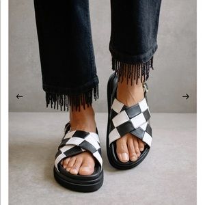 Alohas Marshmallow Schachinger Back & White Sandals